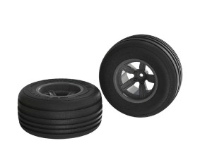 Arrma 'Dirt Runner ST' 2.2/3.0 Tire, 12mm Hex on Black Wheel, OD 4.3