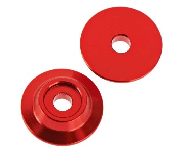 Arrma AR320215 Wing Button Aluminum Red (2)