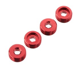 Arrma AR330196 Nut Front Hub Aluminum Red (4)