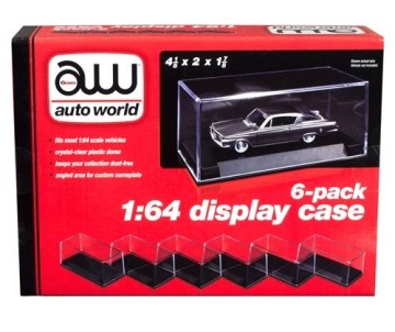 Auto World 1/64 Display Case (6 Pack) 4.25x2x1.875