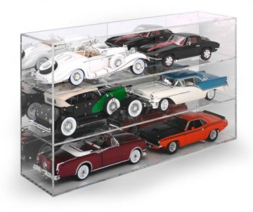 Auto World 1/18 Six-Car Acrylic Display Case with Mirror Back