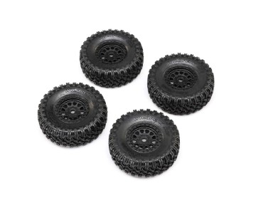 Axial 1.0 Black Rhino Primm & Falken M/T (4): SCX24