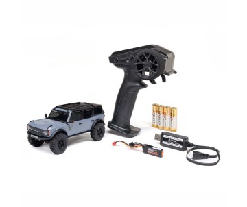 Axial 1/30 SCX30 Ford Bronco 4X4 RTR Brushed Rock Crawler (Battery & Charger Included) - Grey