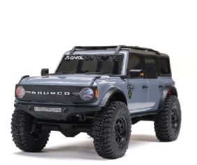 Axial 1/30 SCX30 Ford Bronco 4X4 RTR Brushed Rock Crawler (Battery & Charger Included) - Grey