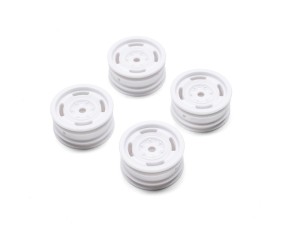 Axial 1.0 Bronco Heritage Wheels, White: SCX24