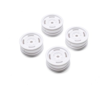 Axial 1.0 Bronco Heritage Wheels, White: SCX24