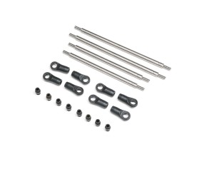 Axial Rear Upper/Lower 4WS Links Set, Titanium: AXP8