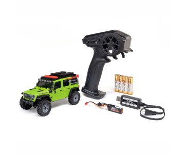 Axial 1/30 SCX30 Jeep Wrangler JLU 4X4 RTR Brushed Rock (Battery & Charger Included) - Green