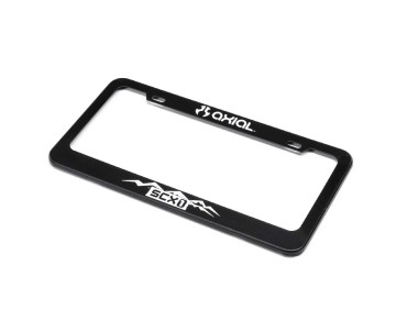 Axial White SCX1 License Plate Frame