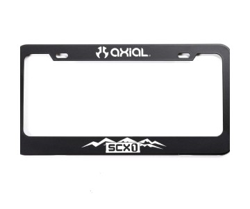 Axial White SCX1 License Plate Frame