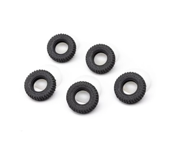 Axial Tires & Foam (5), M/T Baja Boss: SCX30