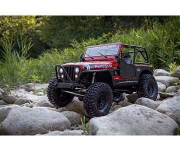 Axial 1/10 SCX10 III Jeep CJ-7 4X4 RTR Brushed Rock Crawler - Red