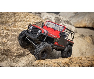 Axial 1/10 SCX10 III Jeep CJ-7 4X4 RTR Brushed Rock Crawler - Red