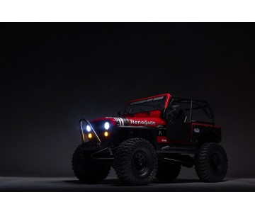 Axial 1/10 SCX10 III Jeep CJ-7 4X4 RTR Brushed Rock Crawler - Red