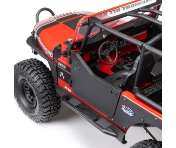 Axial 1/10 SCX10 III Jeep CJ-7 4X4 RTR Brushed Rock Crawler - Red