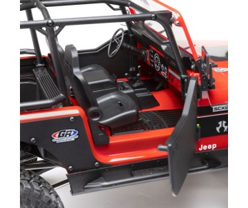 Axial 1/10 SCX10 III Jeep CJ-7 4X4 RTR Brushed Rock Crawler - Red