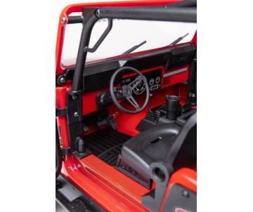 Axial 1/10 SCX10 III Jeep CJ-7 4X4 RTR Brushed Rock Crawler - Red