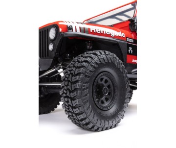 Axial 1/10 SCX10 III Jeep CJ-7 4X4 RTR Brushed Rock Crawler - Red