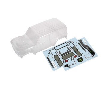 Axial 2019 Jeep JLU CRC Body, Clear & Precut: SCX24
