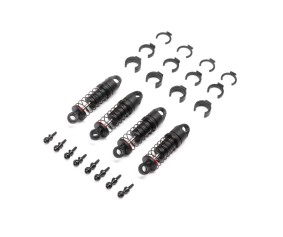 Axial Oil Shock Set 6mm, (.213 LBS/IN Red): SCX24 (4)