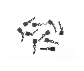 Axial 3mm Body Clip w/Tab, Black (10pc)