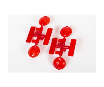 Axial Tail Light Lens Red 2pc:UMG 6x6