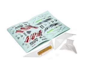 Axial Body Panel Set (Clear): RBX10