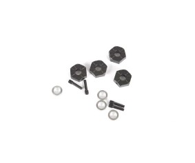 Axial 12mm Hex Screw Shaft & Spacer (4): Capra 1.9 UTB