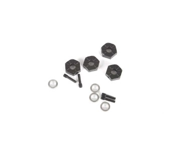 Axial 12mm Hex Screw Shaft & Spacer (4): Capra 1.9 UTB
