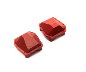 Axial SCX6: AR90 Diff Cover Axle Housing Red (2)