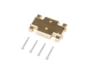 Axial Chassis Skid Plate, Brass 19.5g: AX24