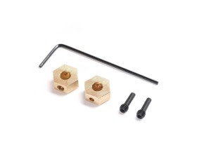 Axial Hex Hub, Brass 1.0g (2): SCX24, AX24