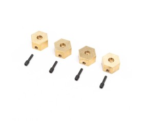 Axial Hex Hubs, Brass (7g) (4): UTB18