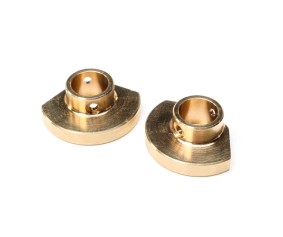Axial Brass Rear Axle Tube Cap, L/R: PRO