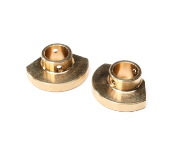 Axial Brass Rear Axle Tube Cap, L/R: PRO