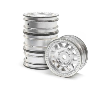 Axial 1.0 KMC Machete Wheels, Satin (4): SCX24