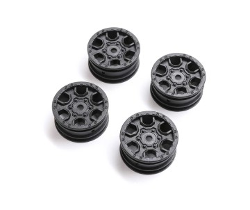 Axial 1.0 Ford Bronco Wheel Black (4): SCX24
