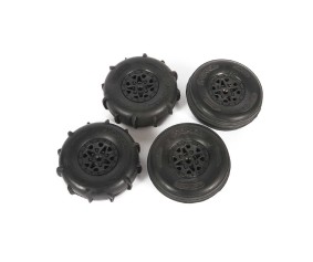 Axial ST28 Razor FR / Paddle RR Tire Set : Yeti Jr.