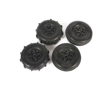 Axial ST28 Razor FR / Paddle RR Tire Set : Yeti Jr.