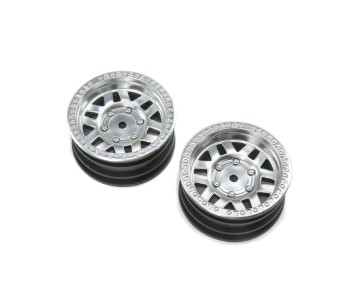 Axial 1.9 KMC Machete Wheel - Satin Silver (2)