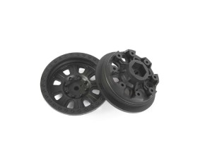 Axial 1.9 3pc. Raceline Monster Beadlock Wheels Blk (2)