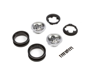 Axial 1.9 Retro Slot Beadlock Wheels, Satin (2)