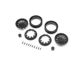 Axial 1.9 Raceline Daytona Beadlock Wheels, Black (2)
