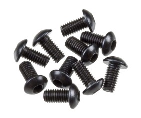 Axial Hex Socket Button Head Black M3x6mm (10)