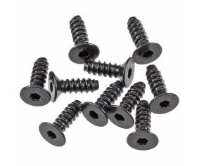 Axial AXA0413 Hex Sckt Tapping Flat Hd M2.6x8mm Blk(10)