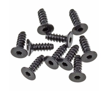 Axial AXA0413 Hex Sckt Tapping Flat Hd M2.6x8mm Blk(10)