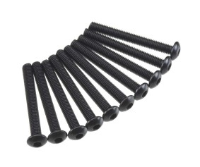 Axial Hex Socket Button Head M3x25mm Black (10)