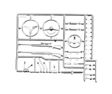 Axial AX80047 Interior Detail Parts Tree Chrome