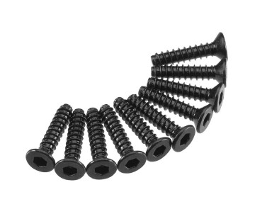 Axial AXA1260 Hex Socket Tap Flat Head M2.5x12mm (10)
