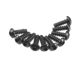 Axial AXA434 Hex Tap Button Head M3x8mm Black (10)